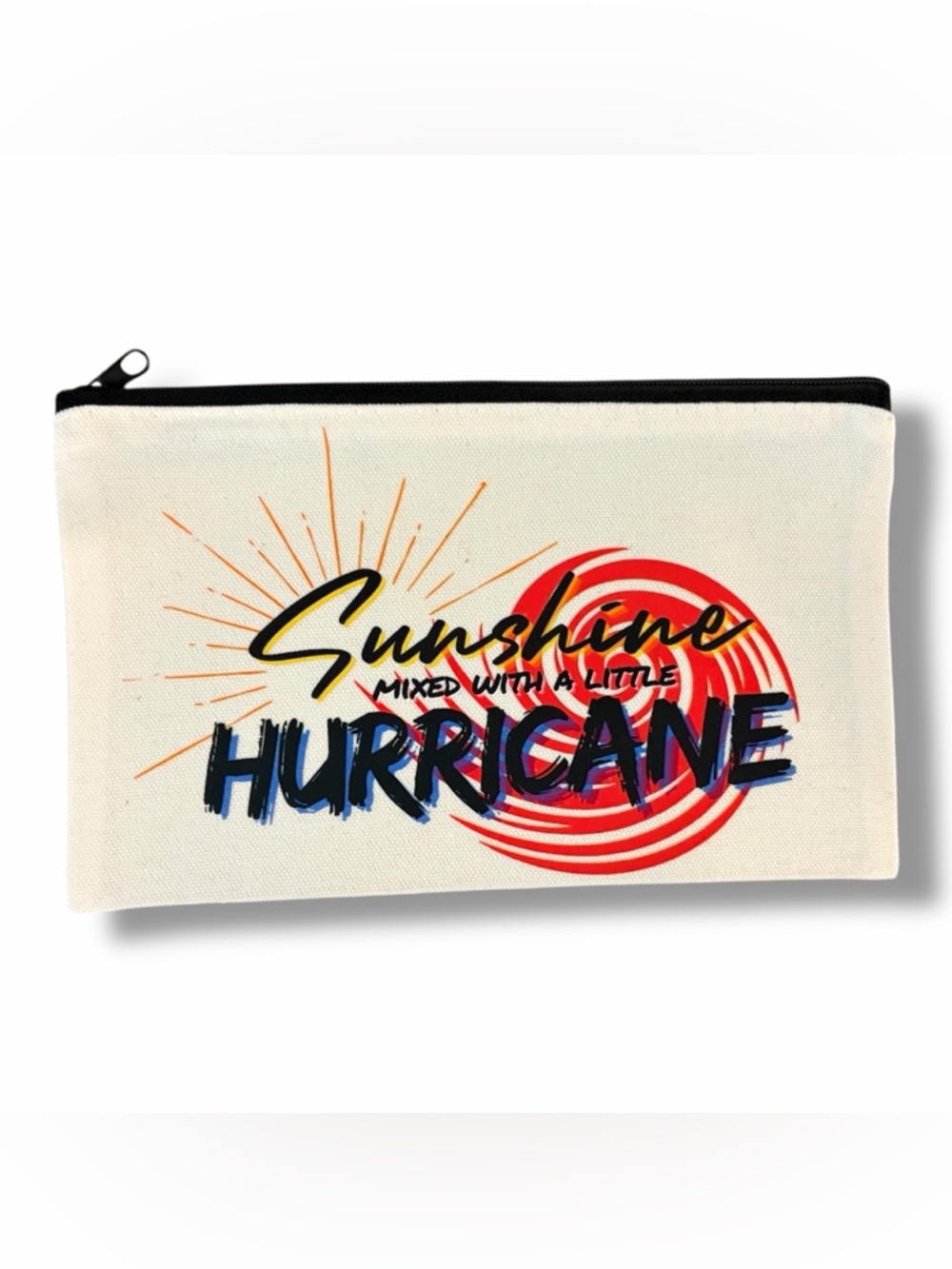 🌴 Sunshine Mixed With a Little Hurricane Zipper Pouch 🌊